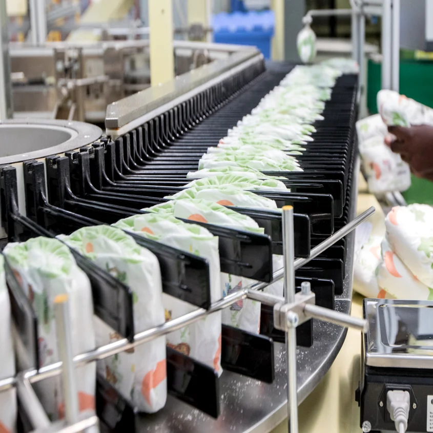 Hygiene product materials and quality process