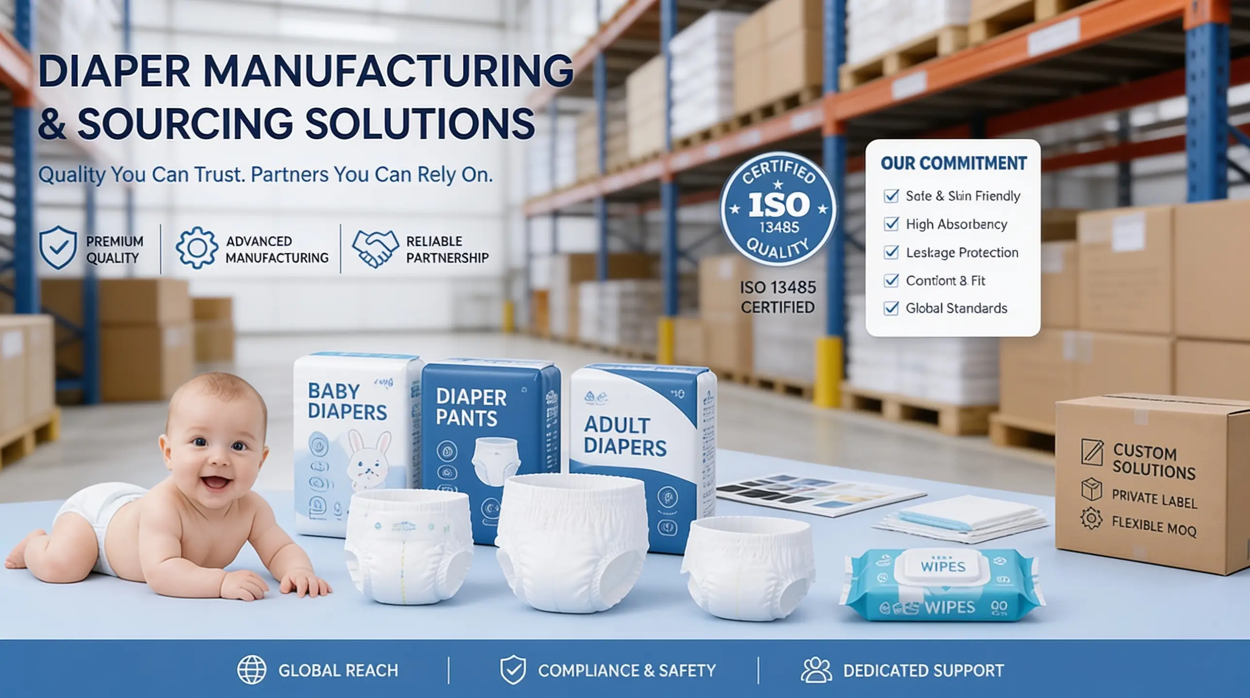 Reliable Diaper Manufacturer in India: B2B Buyer’s Guide - Diaper Care Guide